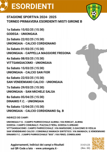2024-25 UG ESORDIENTI TORNEO PRIMAVERA